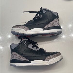 Jordan Kids Black and Gray Sneakers
